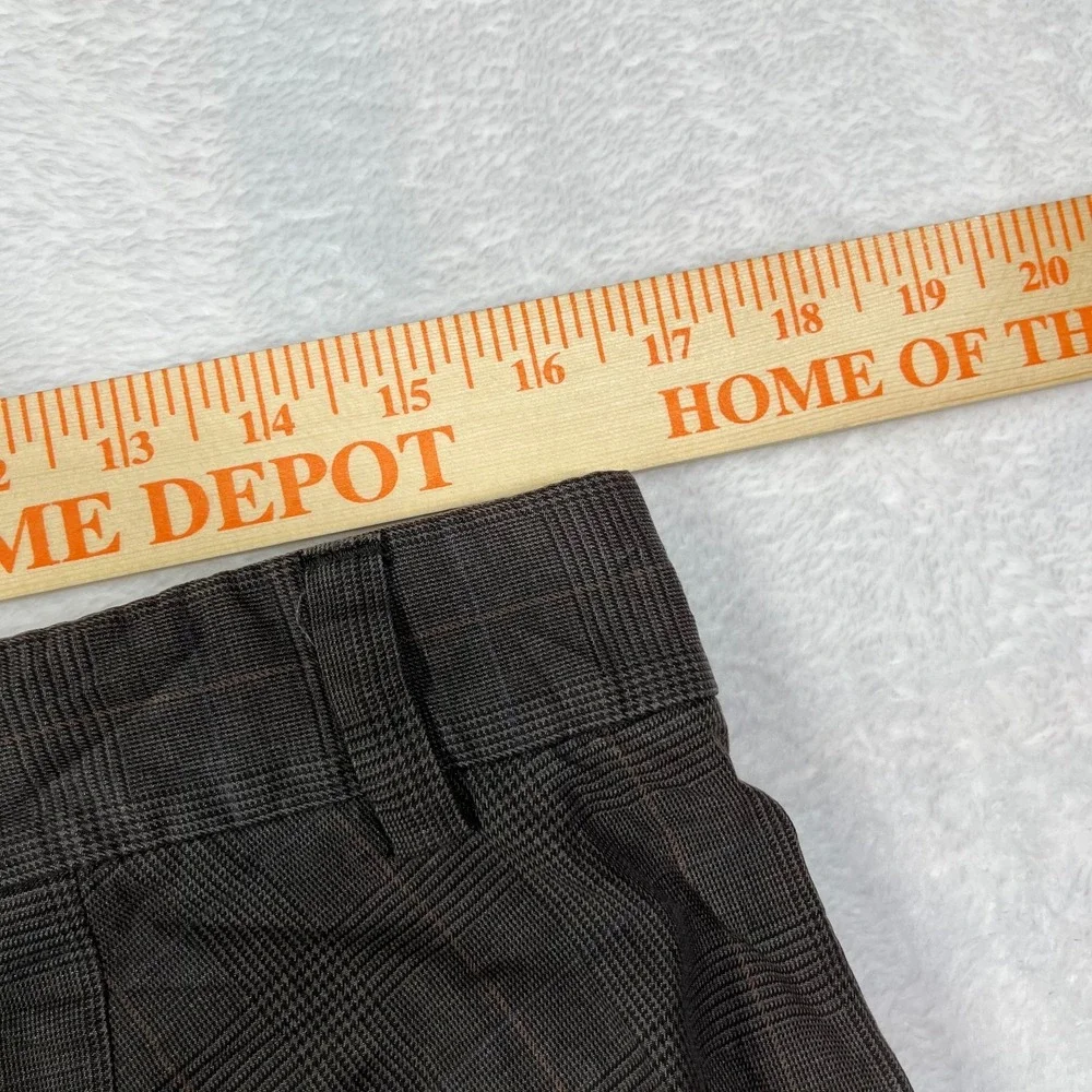 Gap Dress Pants Mens 33 Gray Dudley Glen Plaid Mid Rise Straight‎ Formal Office